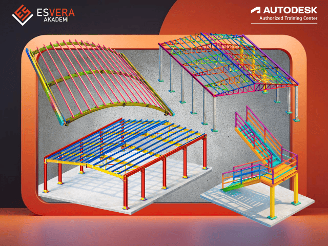 Tekla Structures | Dört Farklı Çelik Yapı Sisteminin Projelendirilmesi